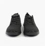 Skechers 117591/BBK BOBS BFLEX LO-GRACEFUL STRIDE Womens Trainers Black front view showing lace-up design and synthetic leather.