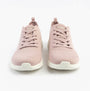 Skechers 117591/BLSH BOBS BFLEX LO-GRACEFUL STRIDE Womens Trainers Blush front view showing lace-up design.