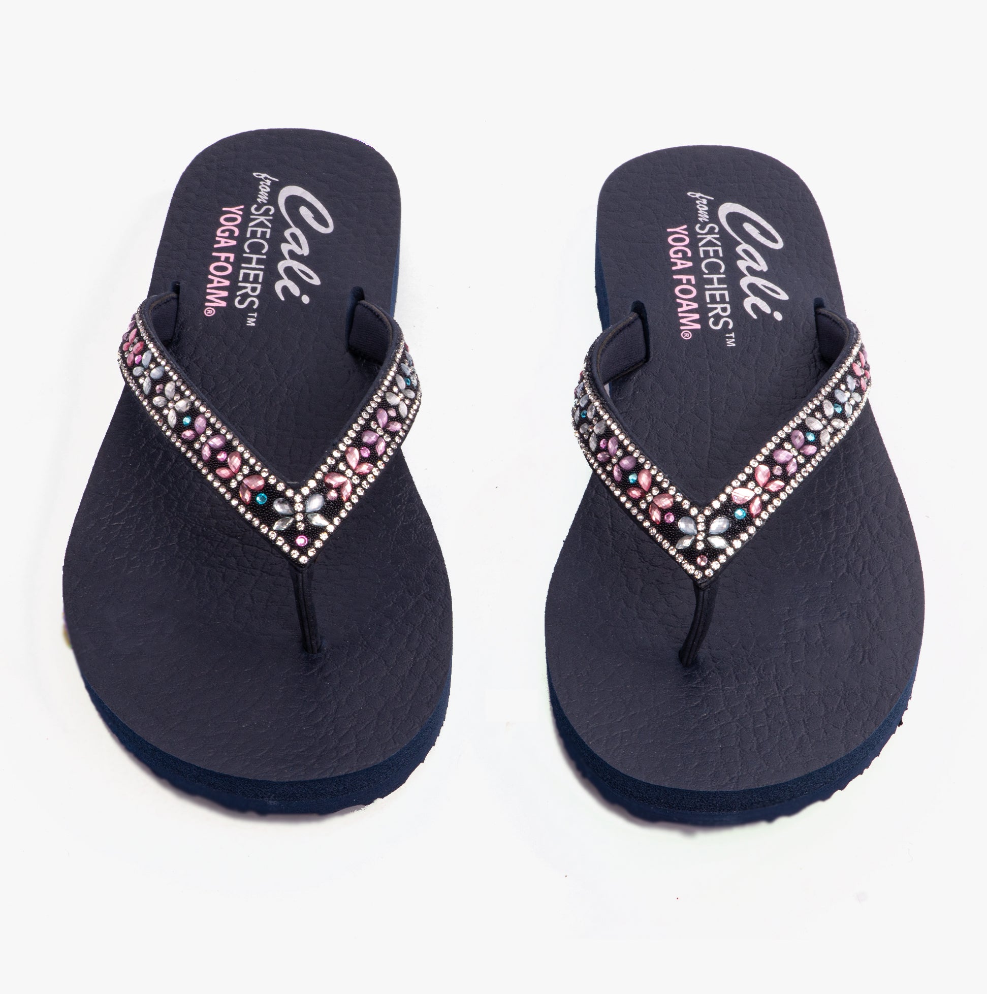 Skechers 119660/NVMT MEDITATION - BUTTERFLY GARDEN Womens Sandals Navy/Multi