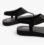 Skechers 119774/BBK MEDITATION - GLAMOROUS MUSE Womens Sandals Black side view showcasing the synthetic material and slip-on design.