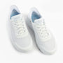 Skechers 124836/WHT GO WALK FLEX - GRAND ENTRY Womens Trainers White top view showcasing lace-up design and mesh upper.