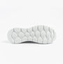 Skechers 124836/WHT GO WALK FLEX - GRAND ENTRY Womens Trainers White sole view showcasing rubber traction design.