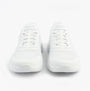 Skechers 124836/WHT GO WALK FLEX - GRAND ENTRY Womens Trainers White front view featuring lace-up closure and synthetic mesh upper.