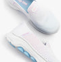 Skechers 125211/WMLT GO WALK 7 - KATNISS Womens Trainers Multi top view detail with slip-in style in white and pastel colors.