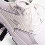 Skechers 128606/WSL GO RUN CONSISTENT 2.0 - ADVANTAGE Womens Trainers White/Silver detail view of shoe upper and laces