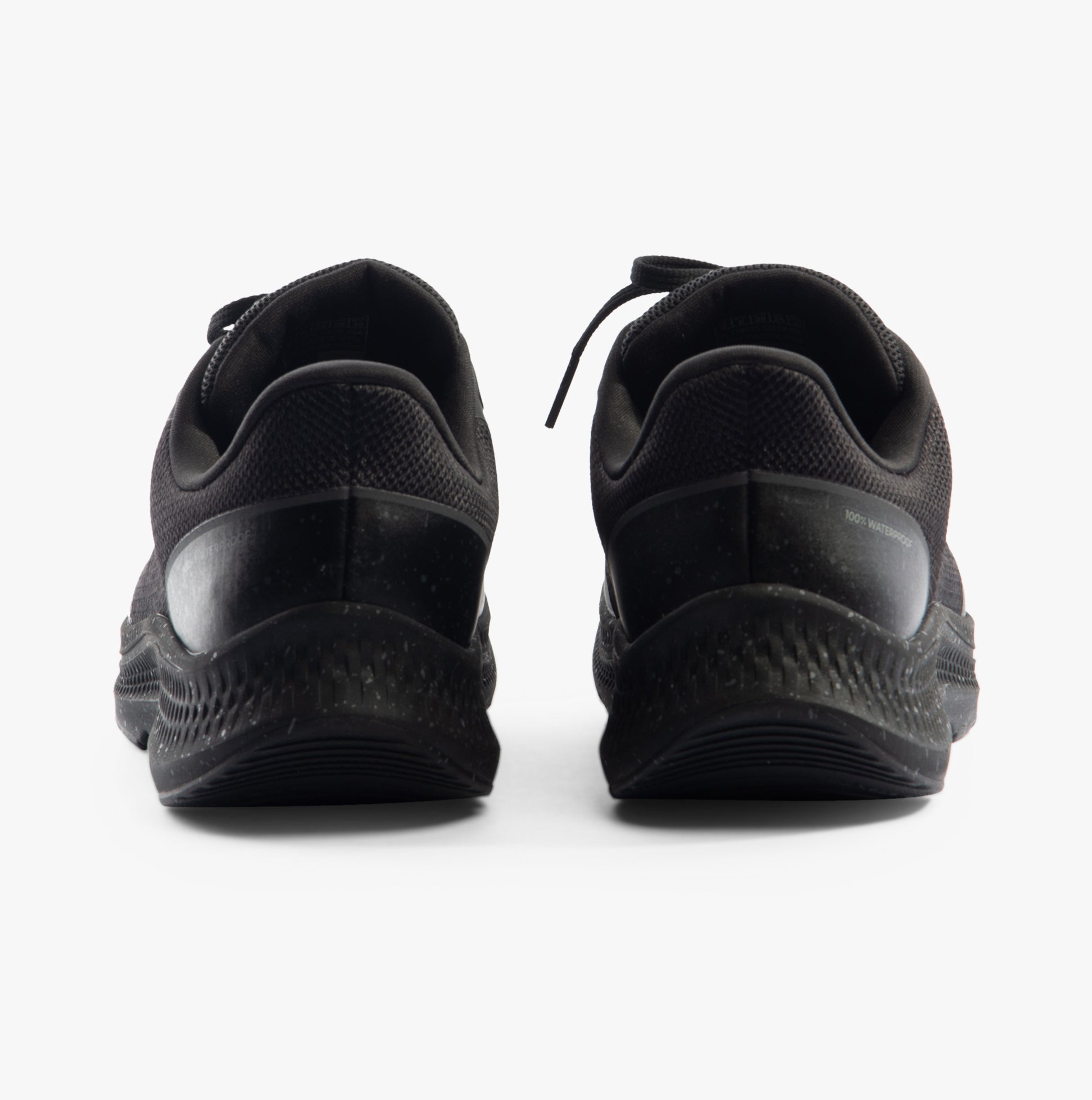 Skechers 128625/BBK GO RUN CONSISTENT 2.0 - PIEDMONT Womens Trainers Black back view showing sleek design and durable rubber sole.