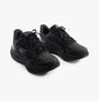 Skechers 128625/BBK GO RUN CONSISTENT 2.0 - PIEDMONT Womens Trainers Black, side view, black synthetic mesh upper, lace-up closure.