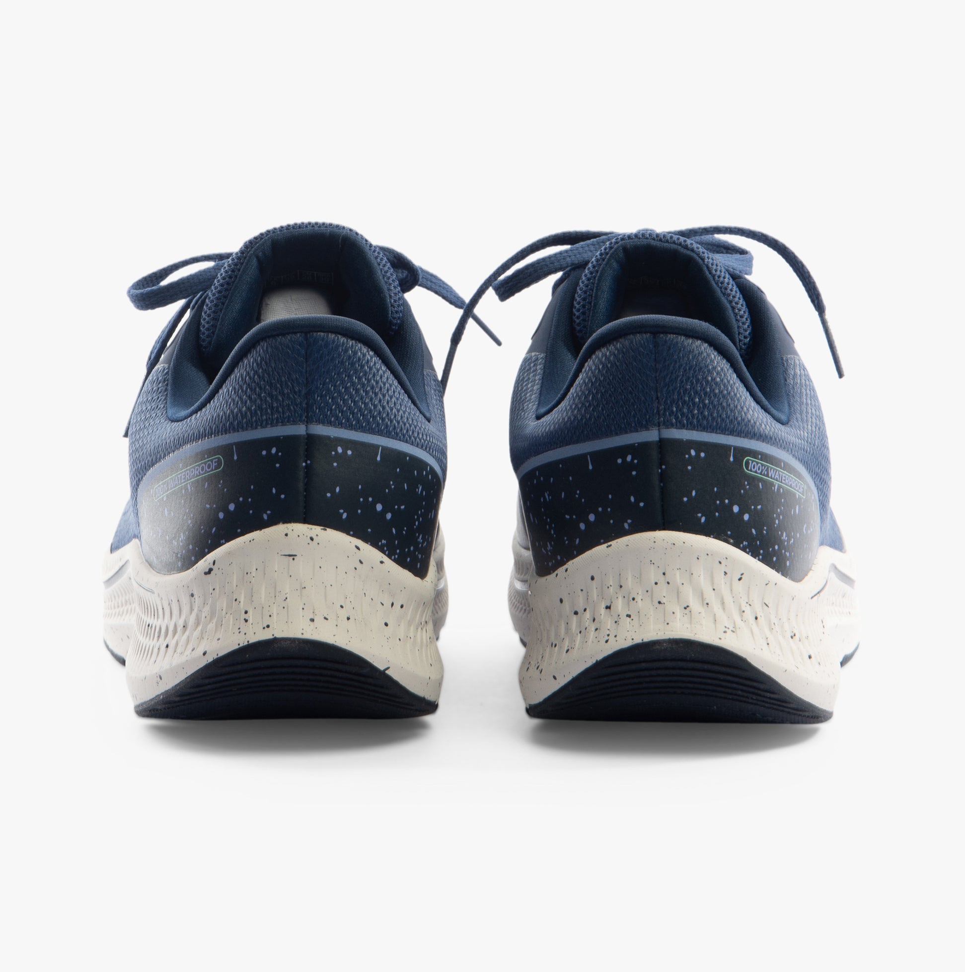 Skechers 128625/BLNV GO RUN CONSISTENT 2.0 - PIEDMONT Womens Trainers Blue/Navy rear view with lace-up design.