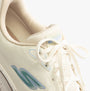 Skechers 128625/OFWT GO RUN CONSISTENT 2.0 - PIEDMONT Womens Trainers Off White close-up detail view for laces and upper material.
