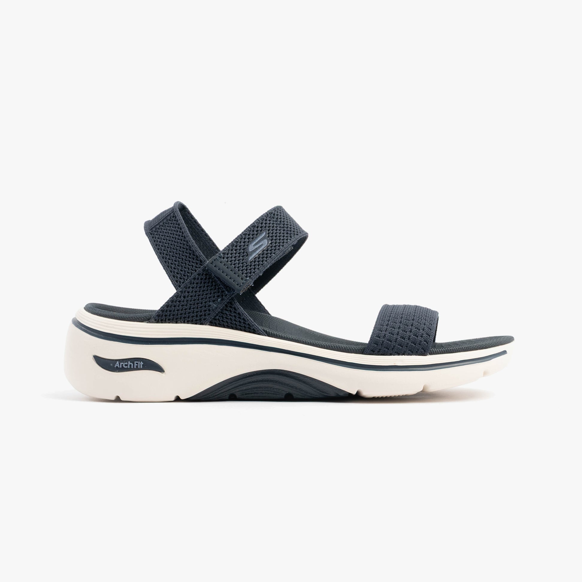 Skechers 140874/NVY GO WALK ARCH FIT 2.0 SANDAL - ANNIE Womens Sandals Navy side view showcasing comfort design