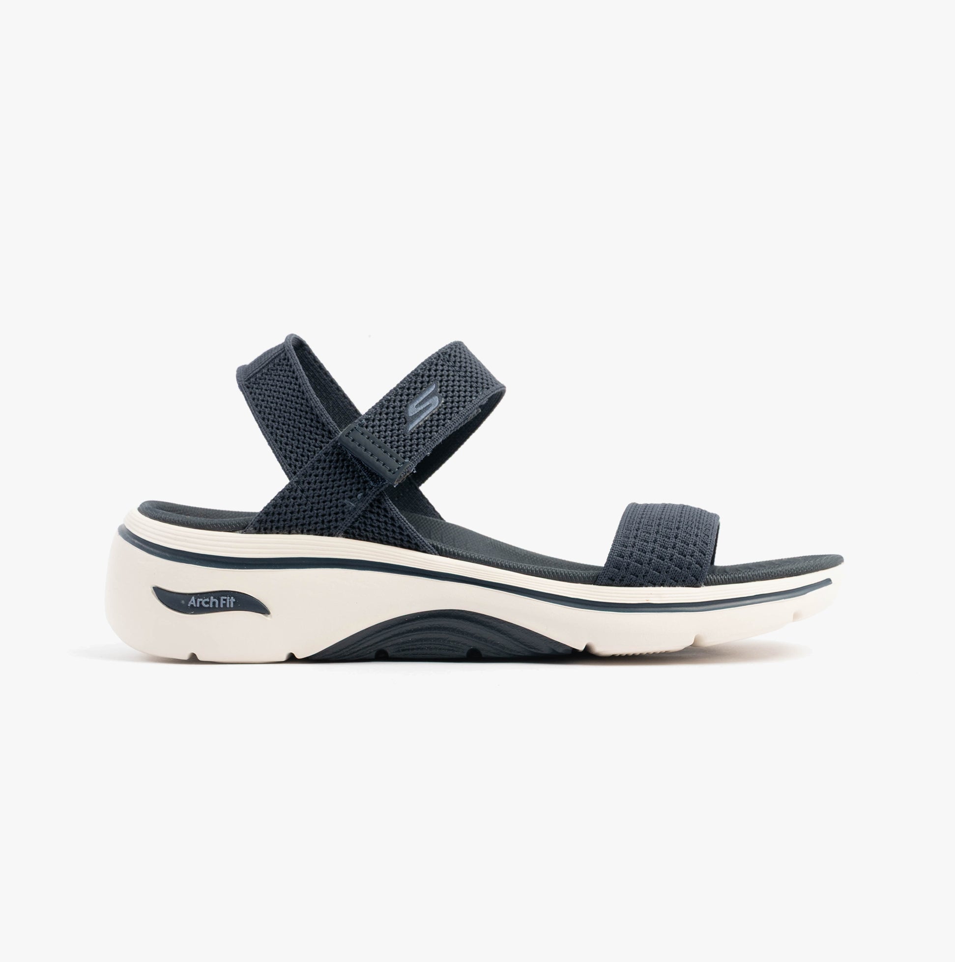 Skechers 140874/NVY GO WALK ARCH FIT 2.0 SANDAL - ANNIE Womens Sandals Navy side view showcasing comfort design