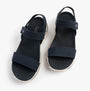 Skechers 140874/NVY GO WALK ARCH FIT 2.0 SANDAL - ANNIE Womens Sandals Navy top view with straps and rubber sole