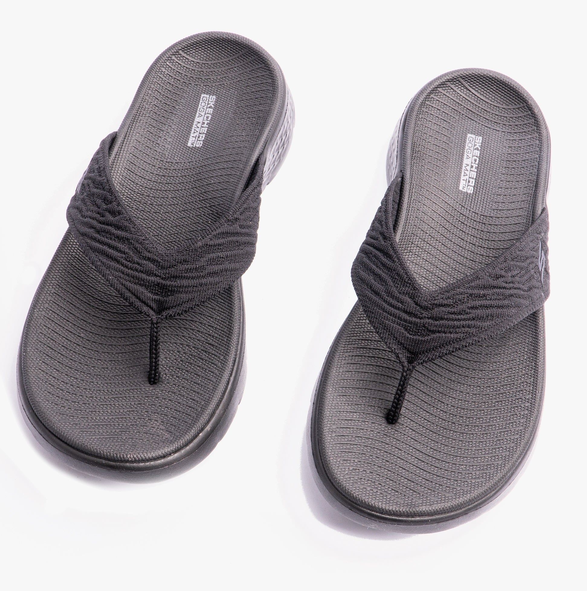 Skechers 141404/BBK GO WALK FLEX SANDAL - SPLENDOR Womens Sandals Black