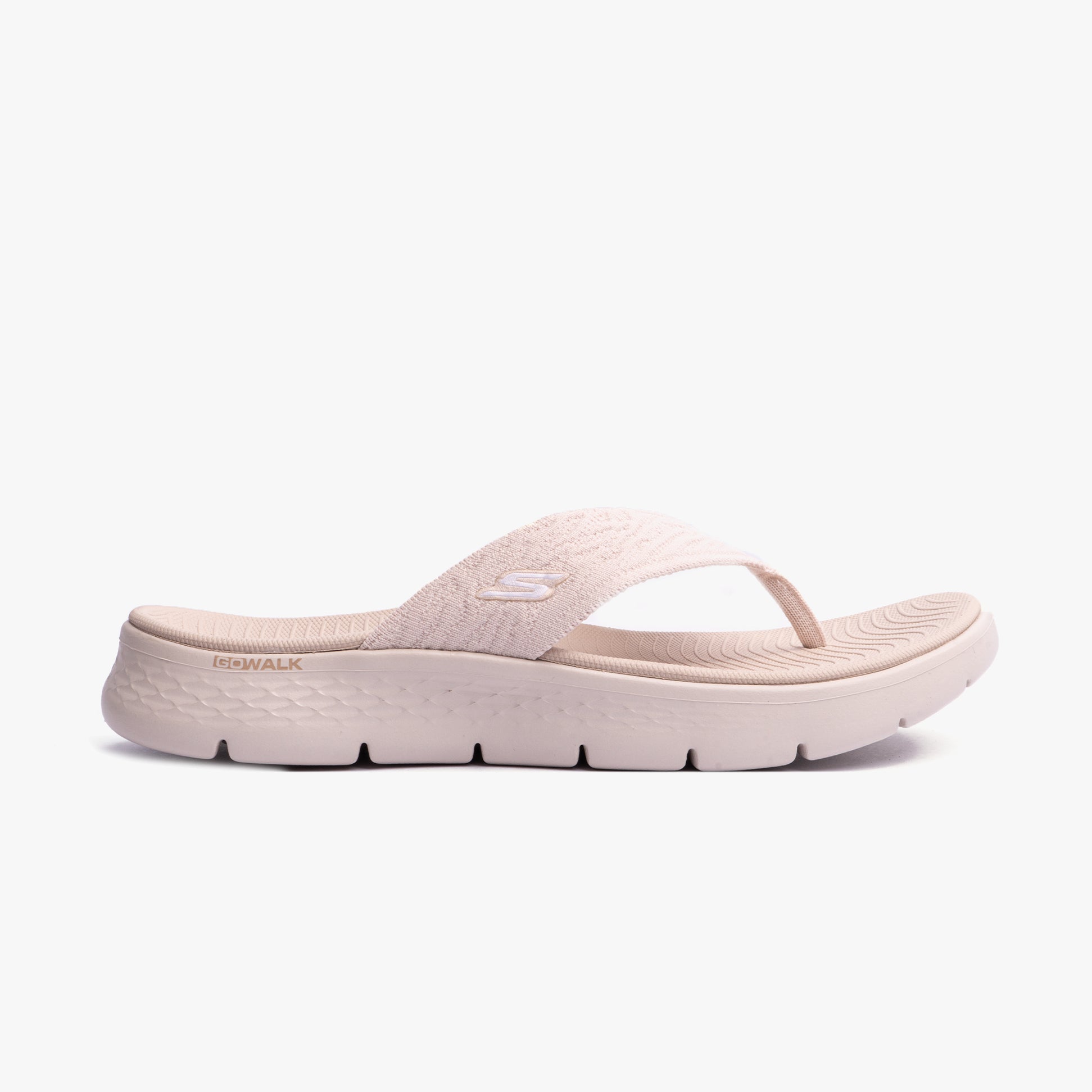 Skechers 141404/NAT GO WALK FLEX SANDAL - SPLENDOR Womens Sandals Natural/Purple