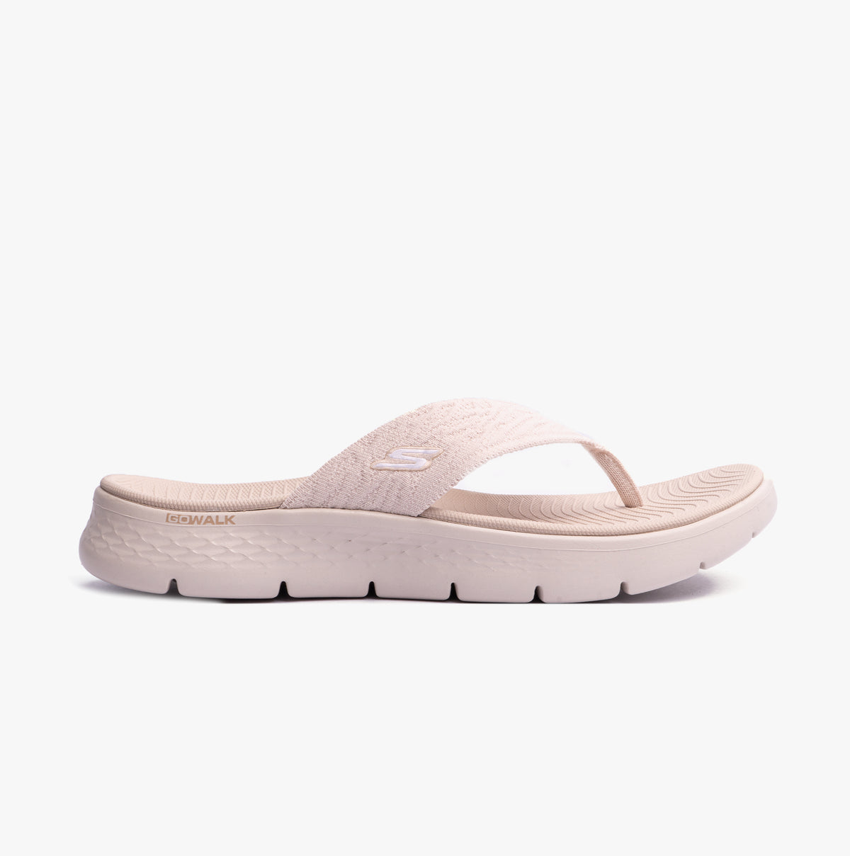 Skechers 141404/NAT GO WALK FLEX SANDAL - SPLENDOR Womens Sandals Natural/Purple