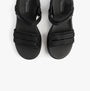 Skechers 141617/BBK MAX CUSHIONING ELITE 2.0 - JESSIE Womens Sandals Black top view showing straps and sole.