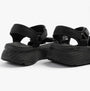 Skechers 141617/BBK MAX CUSHIONING ELITE 2.0 - JESSIE Womens Sandals Black rear view showcasing straps and sole.