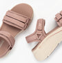 Skechers 141617/MVE MAX CUSHIONING ELITE 2.0 - JESSIE Womens Sandals Mauve/Pink top view showing straps and sole.