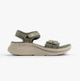 Skechers 141617/OLV MAX CUSHIONING ELITE 2.0 - JESSIE Womens Sandals Olive side view showing comfort design.