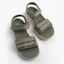 Skechers 141617/OLV MAX CUSHIONING ELITE 2.0 - JESSIE Womens Sandals Olive top view with straps and footbed.