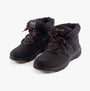 Skechers 144194/BLK GLACIAL ULTRA-TREND UP Womens Boots Black side view showing lace-up closure and ankle height design.