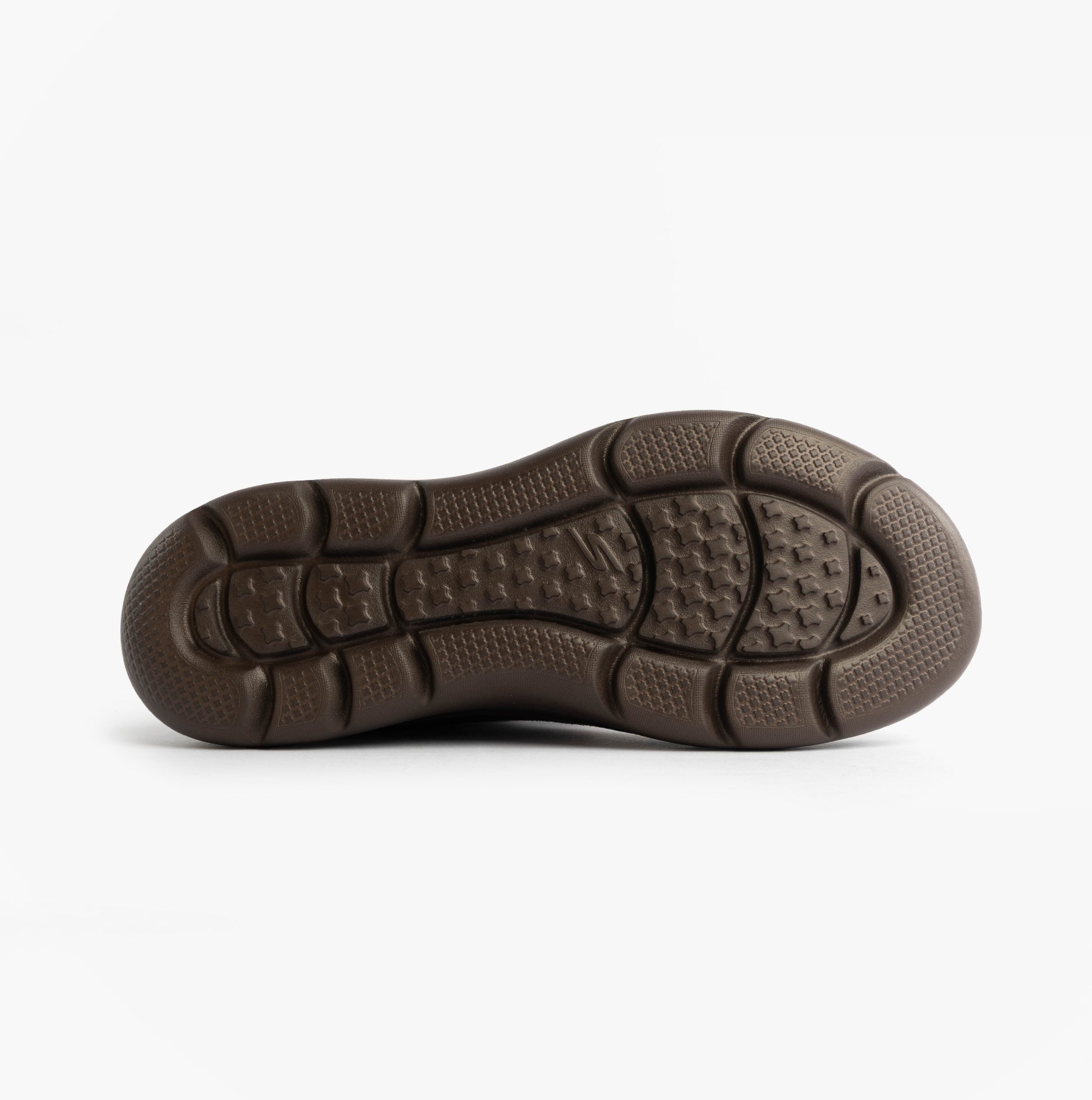Skechers 144848/CHOC ON-THE-GO ENCORE - SNOW-CAPPE Womens Boots Chocolate bottom view rubber sole design