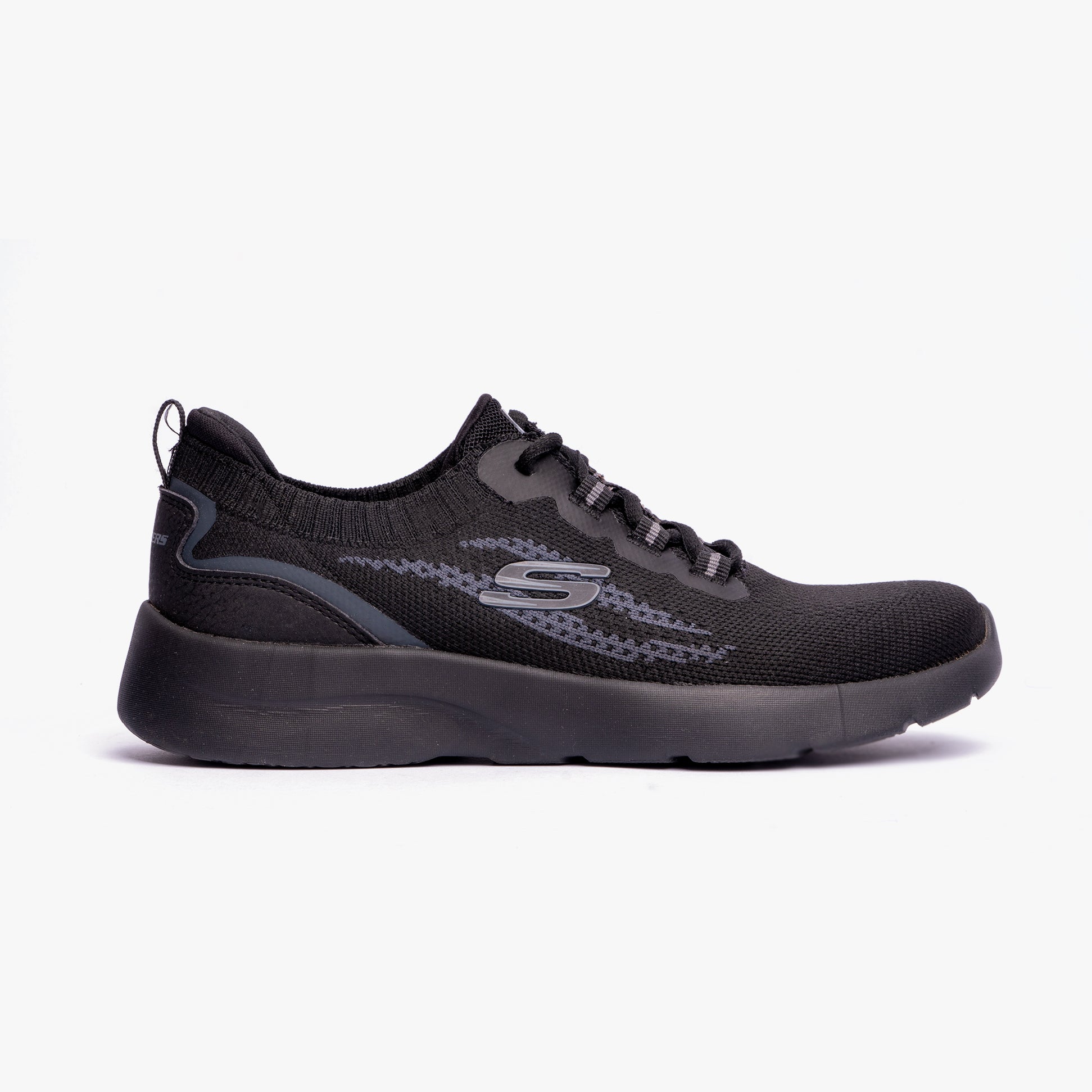 Skechers 149546/BBK DYNAMIGHT 2.0-DAYTIME STRIDE Womens Lace-Up Trainers Black