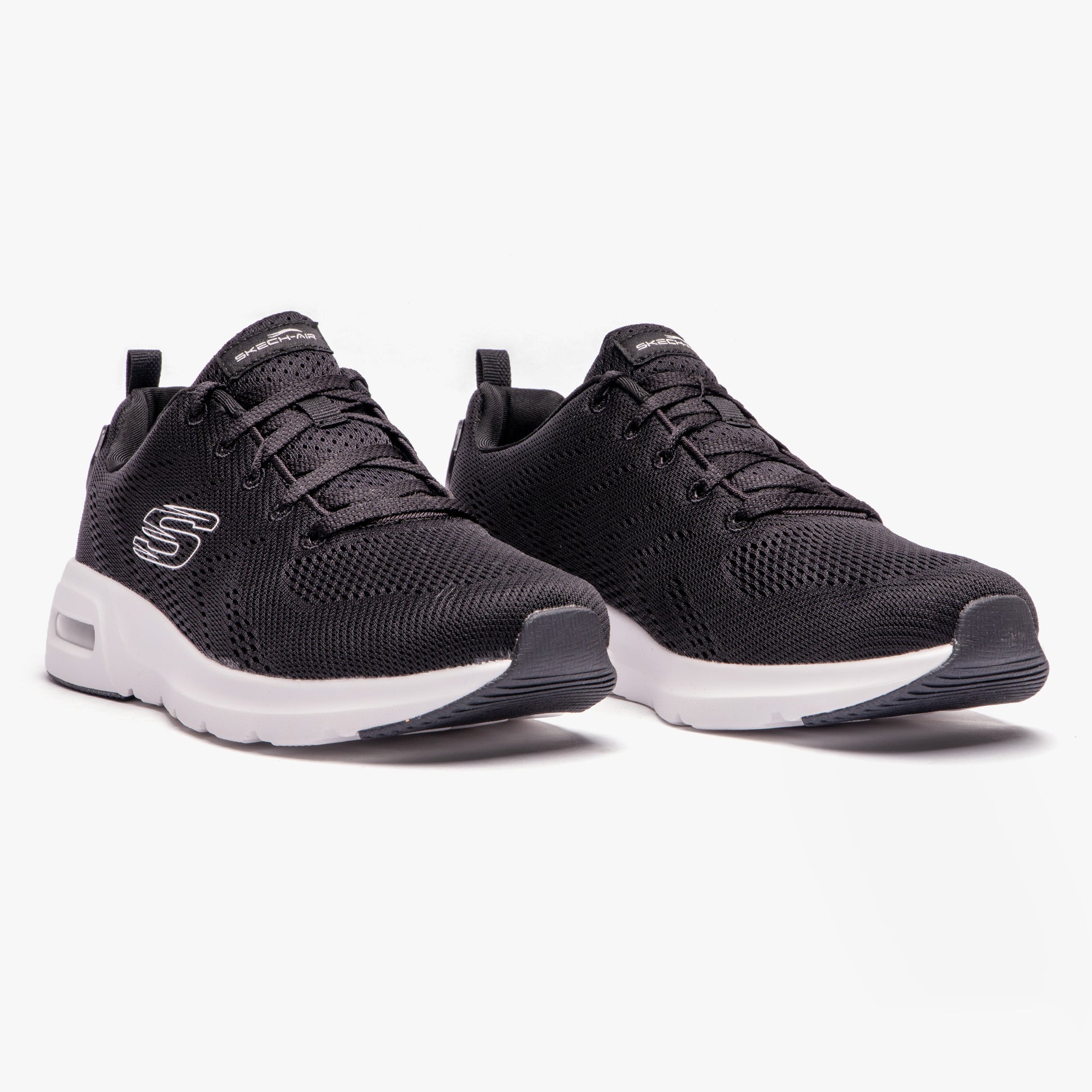 Skechers 149948/BKW SKECH-AIR COURT - SLICK AVENUE Womens Trainers Black/White