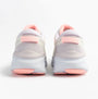 Skechers 150007/OFPK D'LUX WALKER 2.0-ACTIVE PACE Womens Trainers Off White/Pink rear view highlighting design features.