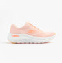 Skechers 150051/PKMT ARCH FIT 2.0 - BIG LEAGUE Womens Trainers Pink side view, featuring a casual mesh upper and rubber sole.