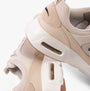Skechers 150075/NTBK SKECH-AIR COURT-RETRO AVENUE Womens Trainers Natural/Black detail view showing shoe construction and design.