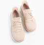 Skechers 150105/ROS D'LUX WALKER 2.0 - THRILL MOVEMENT Womens Trainers Rose top view with lace-up closure.