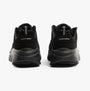 Skechers 150106/BKRG D'LUX WALKER 2.0-GOLDEN STEP Womens Trainers Black/Rosegold back view with logo detail.