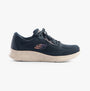 Skechers 150198/NVY SKECH-LITE PRO-THROUGH THE MUD Womens Trainers Navy side view with lace-up closure and low top design.