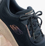 Skechers 150198/NVY SKECH-LITE PRO-THROUGH THE MUD Womens Trainers Navy close-up view highlighting waterproof feature.
