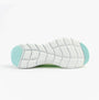 Skechers 150201/MTMT FLEX APPEAL 5.0 Womens Trainers Multicoloured sole view with rubber material and traction details.