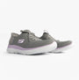Skechers 150263/GYLV SUMMITS-NEW DAILY Womens Trainers Grey/Lavender side view showcasing textile upper and rubber sole.