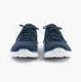 Skechers 150263/NVBL SUMMITS-NEW DAILY Womens Trainers Navy front view showing lace-up closure and textile upper.