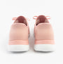 Skechers 150263/ROS SUMMITS-NEW DAILY Womens Trainers Rose back view, showing pink textile upper and relaxed fit.