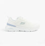 Skechers 150370/WLB SKECH-AIR DYNAMIGHT 2.0 - NEW Womens Trainers White/Light Blue side view.