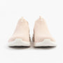 Skechers 150450/ROS ULTRA FLEX 3.0-EASY WIN Womens Trainers Rose front view showing slip-on knitted design.