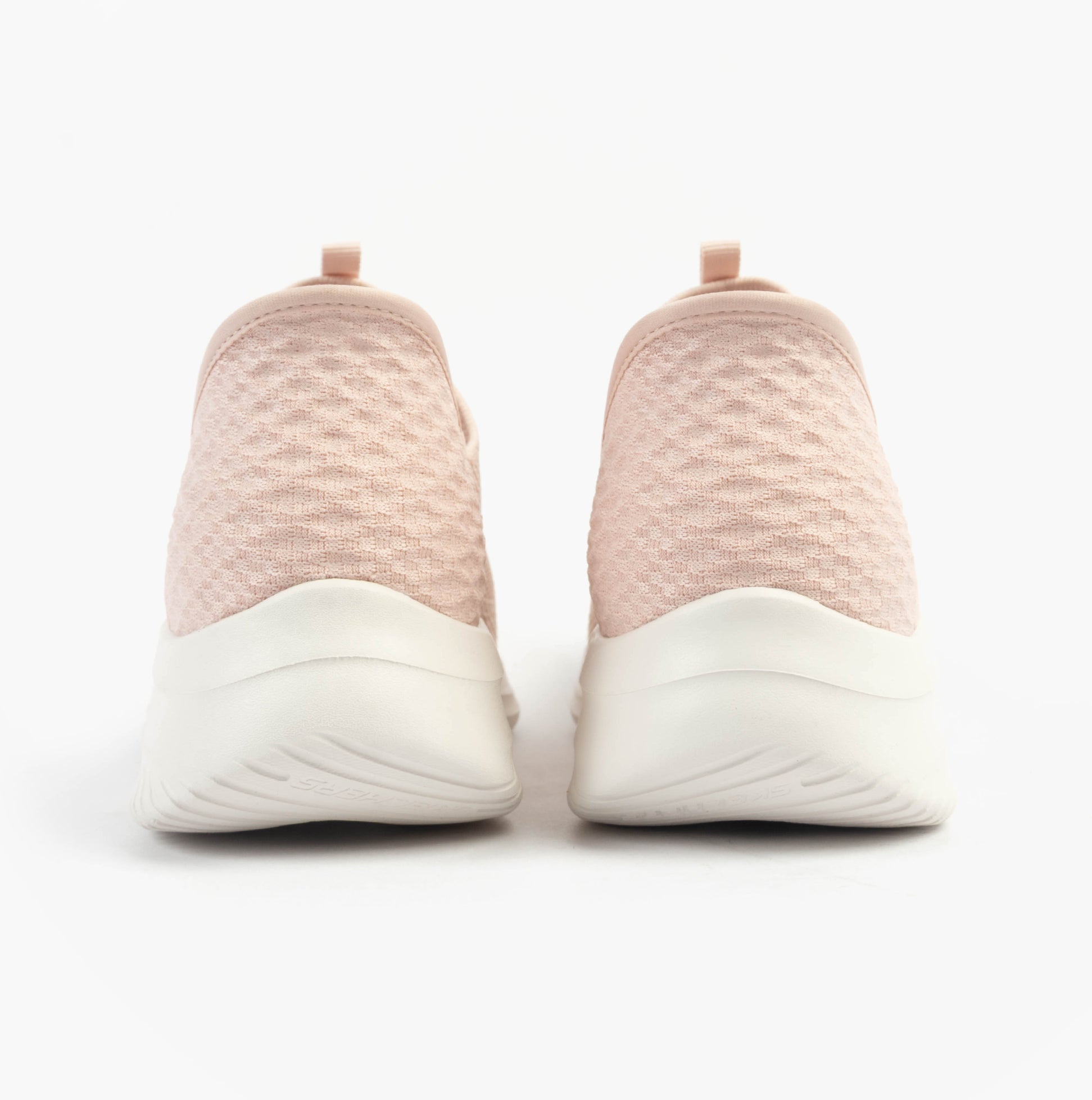 Skechers 150450/ROS ULTRA FLEX 3.0-EASY WIN Womens Trainers Rose rear view showcasing comfort and style.