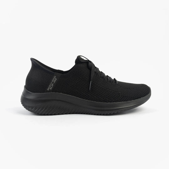 Skechers 150457/BBK ULTRA FLEX 3.0-ELEVATED MOTION Womens Trainers Black side view