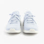 Skechers 150457/LTBL ULTRA FLEX 3.0-ELEVATED MOTION Womens Trainers Light Blue front view with lace-up closure.