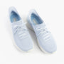 Skechers 150457/LTBL ULTRA FLEX 3.0-ELEVATED MOTION Womens Trainers Light Blue top view with lace-up design.
