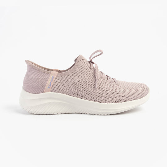 Skechers 150457/LTMV ULTRA FLEX 3.0-ELEVATED MOTION Womens Trainers Light Mauve side view