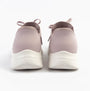 Skechers 150457/LTMV ULTRA FLEX 3.0-ELEVATED MOTION Womens Trainers Light Mauve rear view showcasing breathable textile upper.
