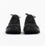Skechers 150470/BBK EDGERIDE - IMPRESSION Womens Trainers Black front view, showcasing lace-up design and round toe.