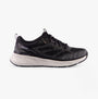 Skechers 150471/BKLV EDGERIDE-POWER FLOW Womens Trainers Black/Lavender side view showcasing lace-up closure and textile upper.