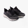 Skechers 150471/BKLV EDGERIDE-POWER FLOW Womens Trainers Black/Lavender front view showing lace-up design and comfortable fit.